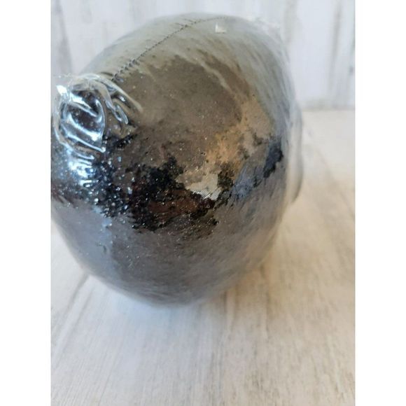 Glitter black skull Halloween shabby chic home decor new skeleton prop - Picture 4 of 6